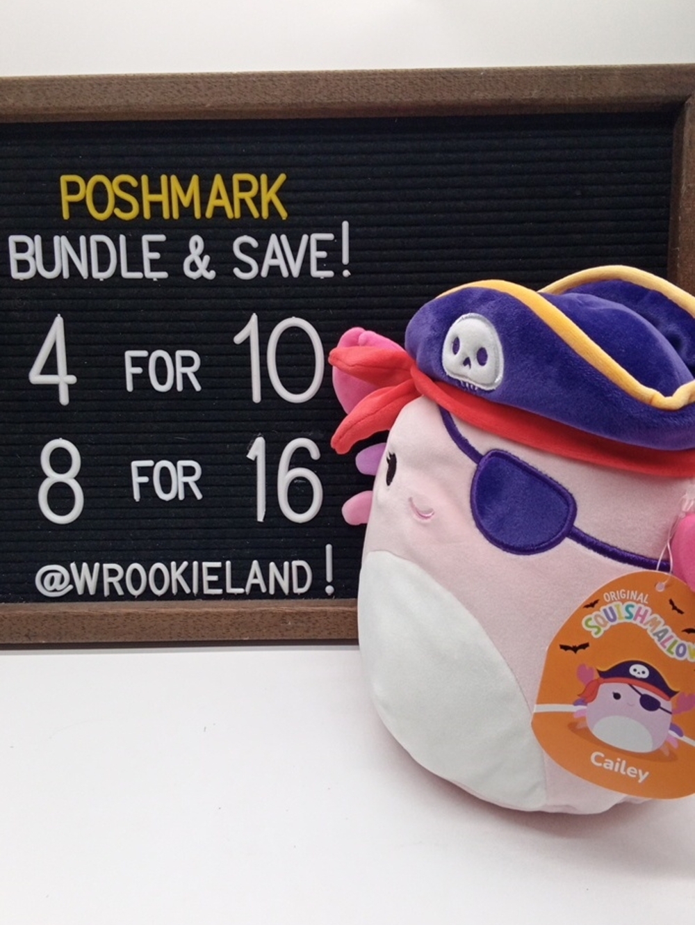 Squishmallows Cailey The Pirate Crab